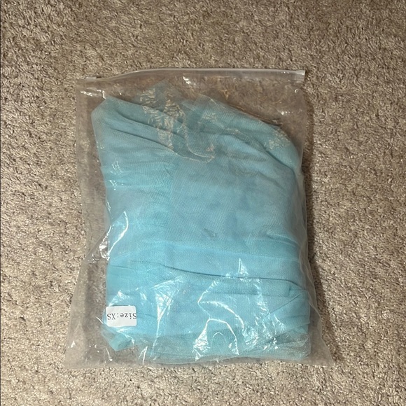 Elegant Strapless Light Blue Dress - Picture 2 of 2